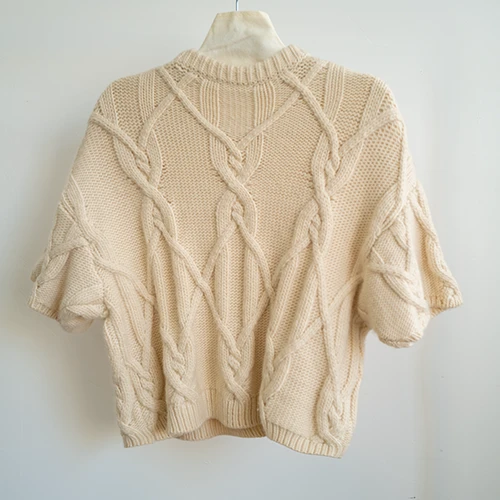 Square Neck Ribbed Sweater
